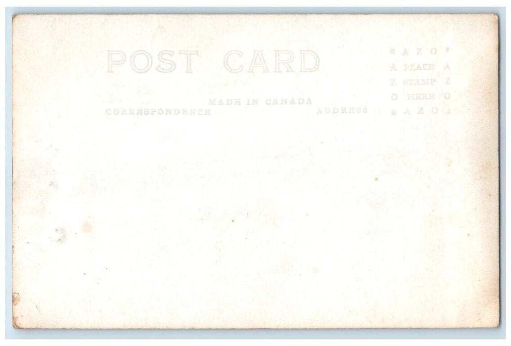 1933 Dr. Locke Clinic Canopy Williamsburg Ontario Canada RPPC Photo Postcard