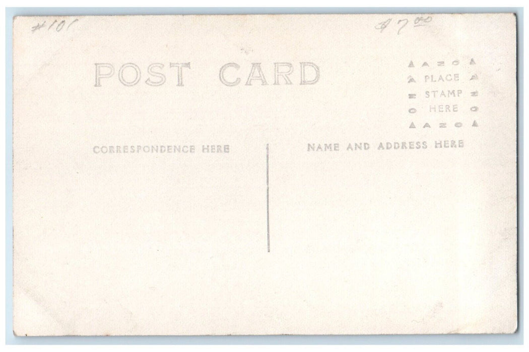 c1910's Man Riding Horse And Buggy Trees RPPC Photo Unposted Antique Postcard