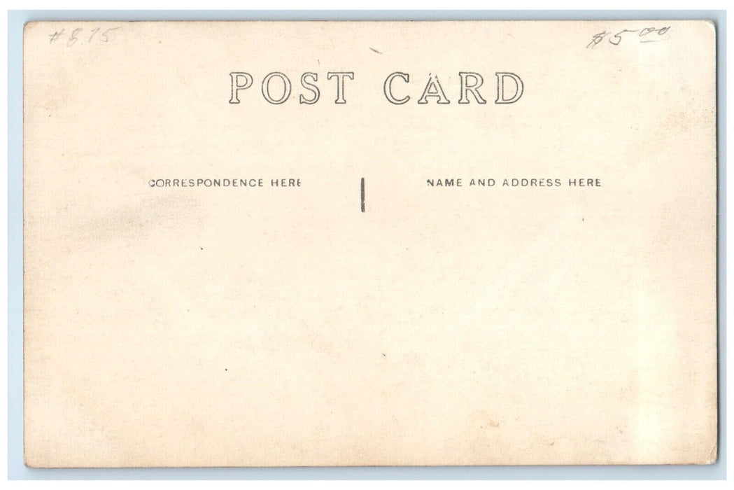 c1910's Boy Riding Horse And Buggy House RPPC Photo Unposted Antique Postcard