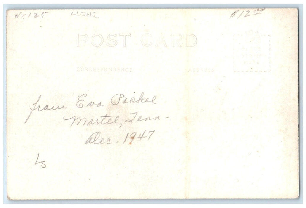 c1940's Post Office Building Car Lenoir City Tennessee TN RPPC Photo Postcard