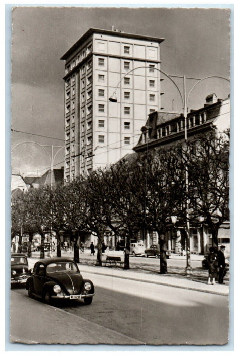 1953 The Chaux-De-Fonds Casino Tower Switzerland Posted RPPC Photo Postcard