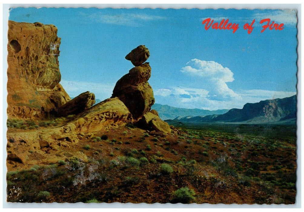 1975 Valley Fire State Park North Balance Rock Las Vegas Nevada Vintage Postcard