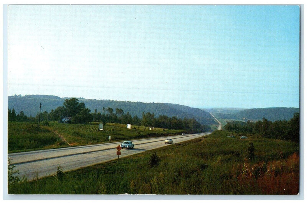 c1960 Lacon Mountain Road Scene Hurricane Creek Park Greetings Alabama Postcard