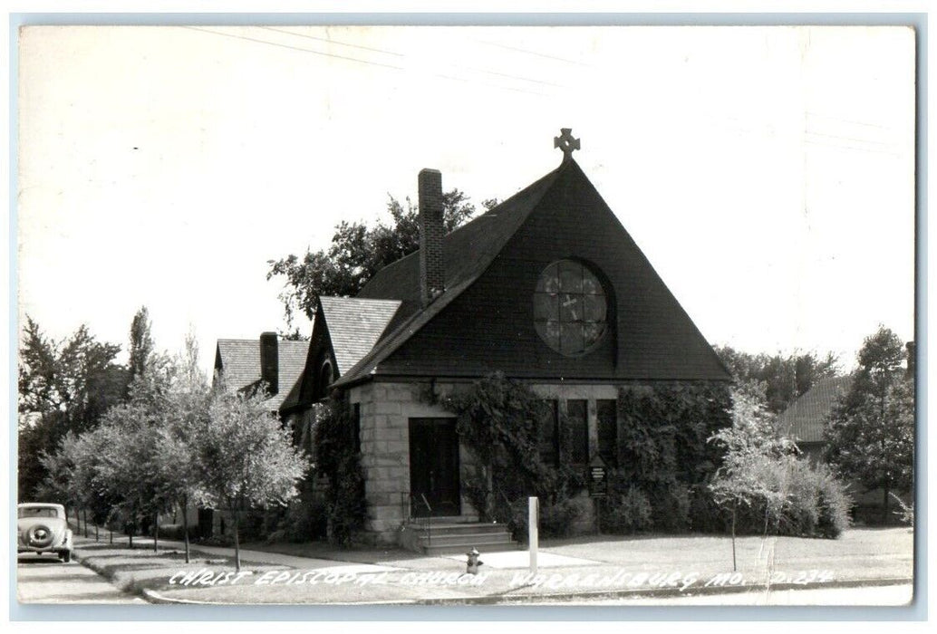 1948 Christ Episcopal Church Warrensburg Missouri MO RPPC Photo Postcard