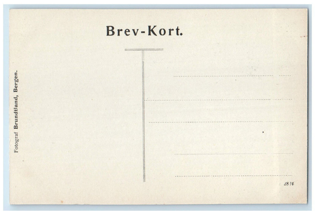 c1940's Water Scene at Merok Geiranger Norway Unposted RPPC Photo Postcard