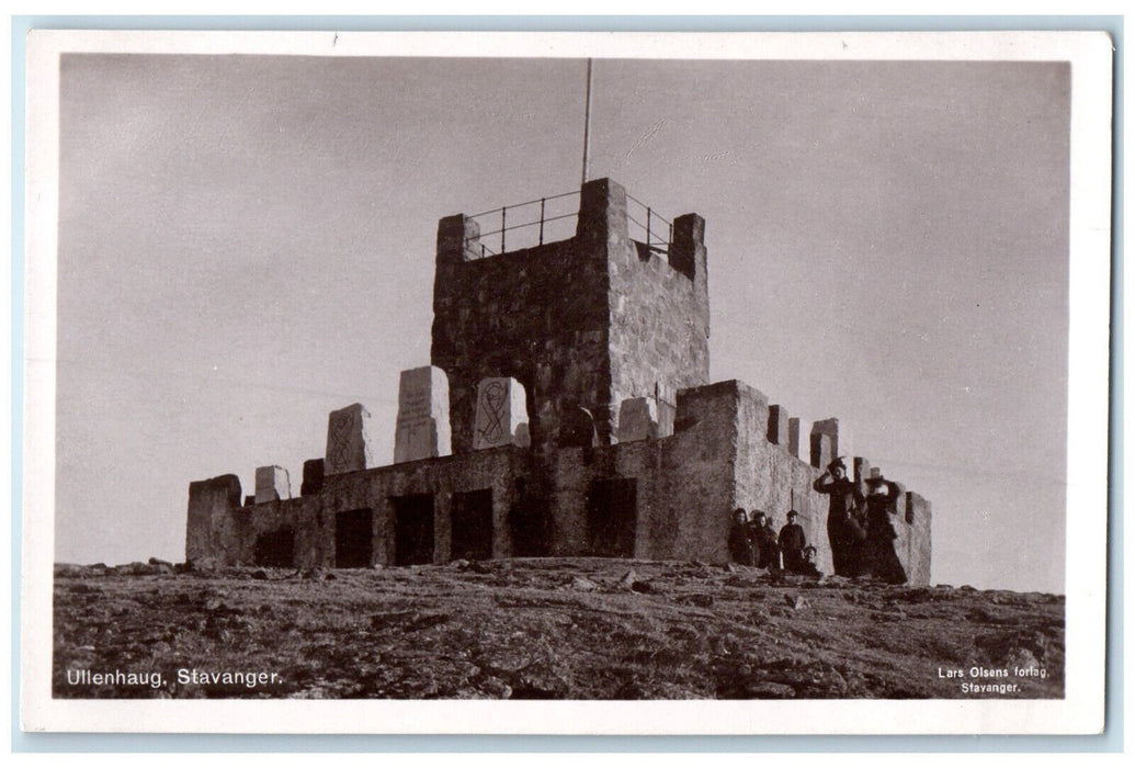c1940's Building in Ullandhaug Stavanger Norway Unposted RPPC Photo Postcard
