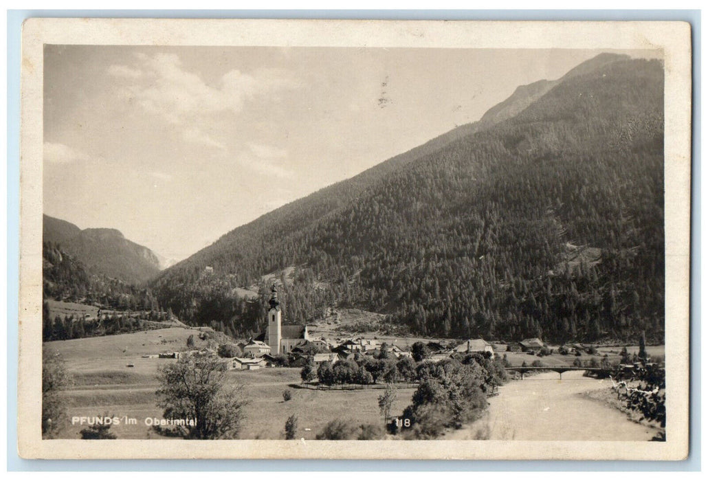 c1940's Pounds in the Upper Inn Valley Tyrol Austria RPPC Photo Postcard