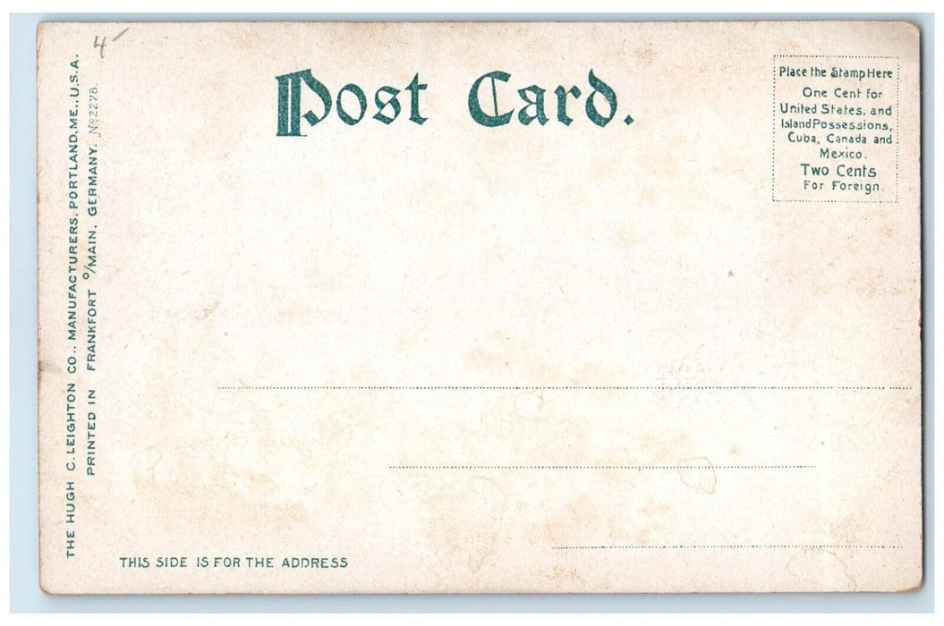 c1905 B & ARR Railroad Series Between Hantington And Russell MA Antique Postcard