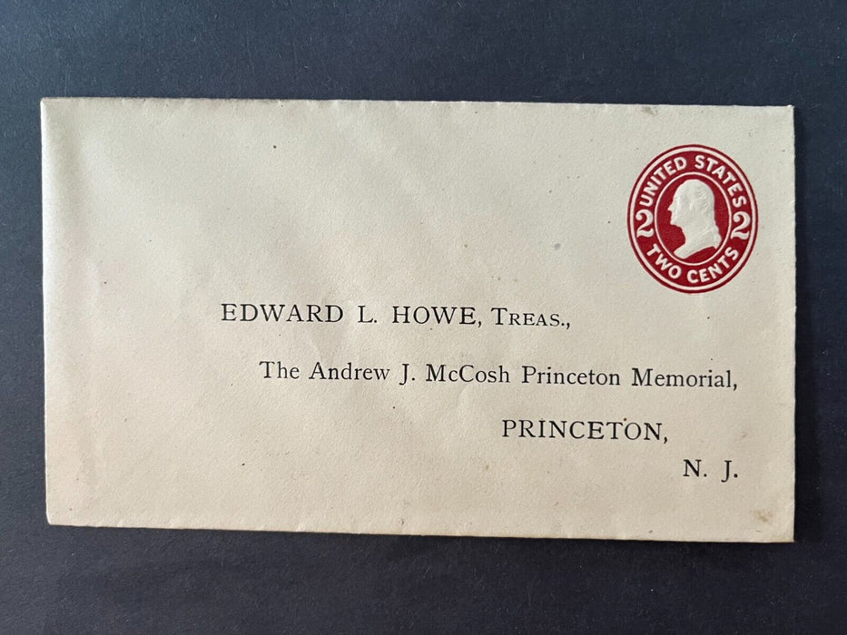 Edward L. Howe The Andrew J McCosh Princeton Memorial Princeton New Jersey Cover