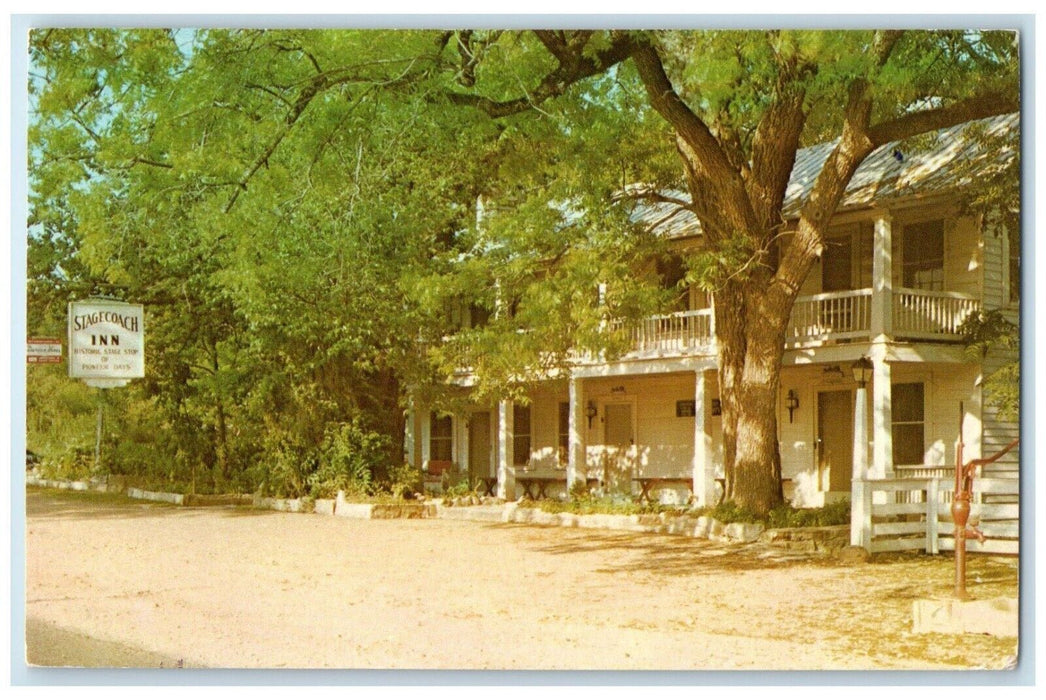 1977 Exterior View Old Stagecoach Inn Building Salado Texas TX Vintage Postcard