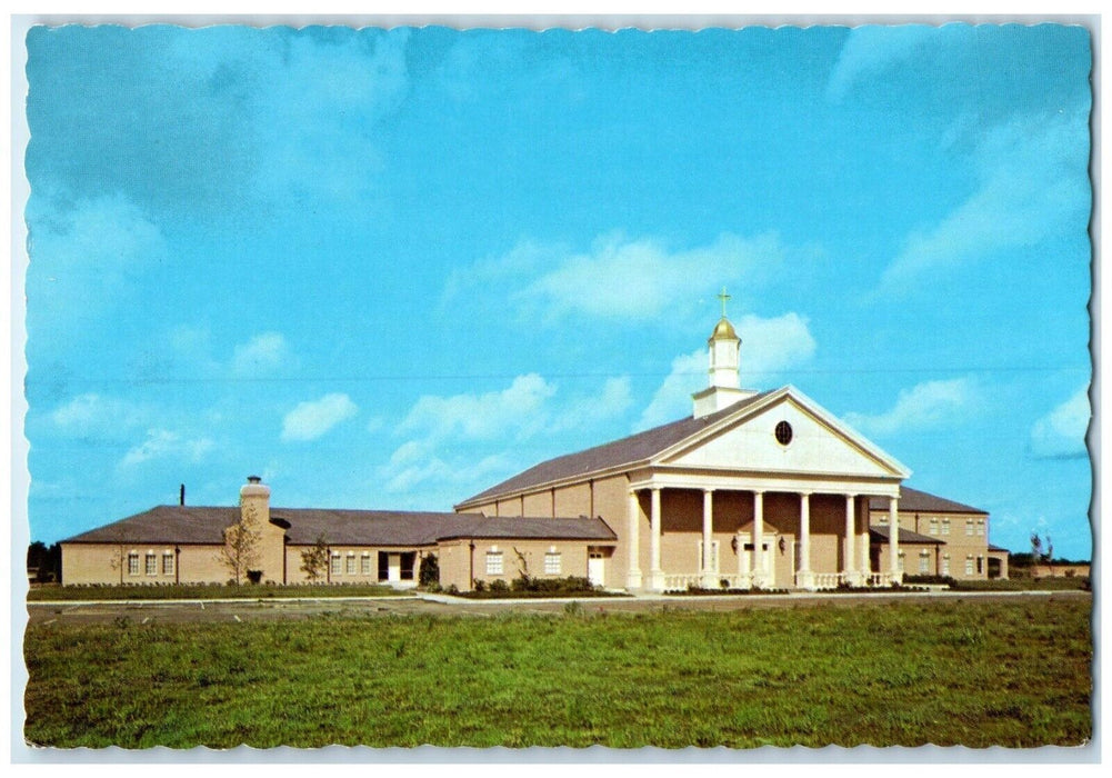 c1960 Exterior View Grace Presbyterian Church Houston Texas TX Unposted Postcard