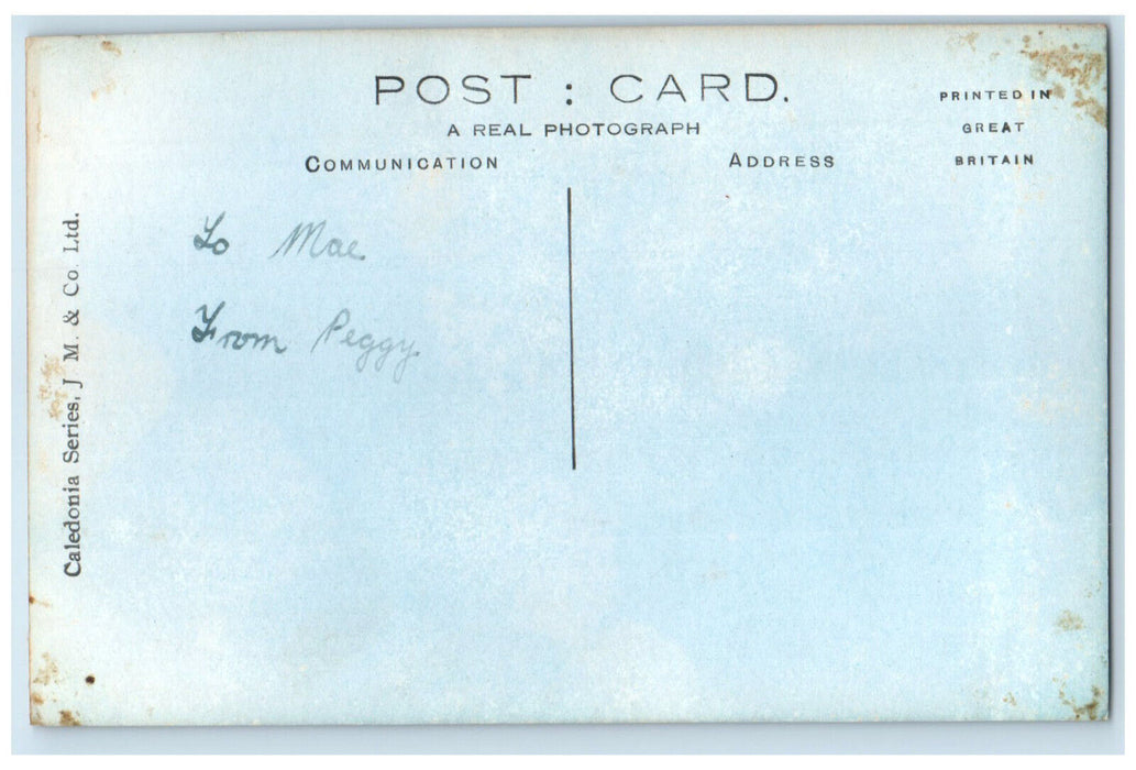 c1930's Double Deck Bus Trongate Scene Glasgow Scotland RPPC Photo Postcard