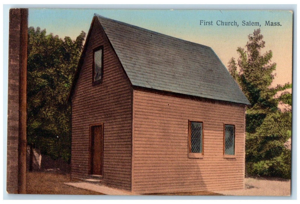 c1910's First Church Salem Massachusetts MA Unposted Antique Postcard