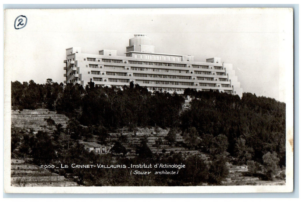 c1920's Le Cannet Vallauris France Institut D'Actinologie RPPC Photo Postcard