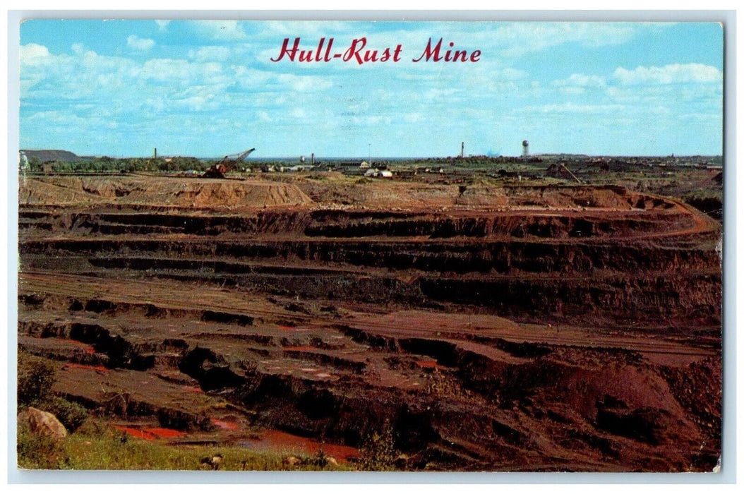 c1960 Hull-Rust Mine Largest Iron Mine In The World Missoula Montana MT Postcard