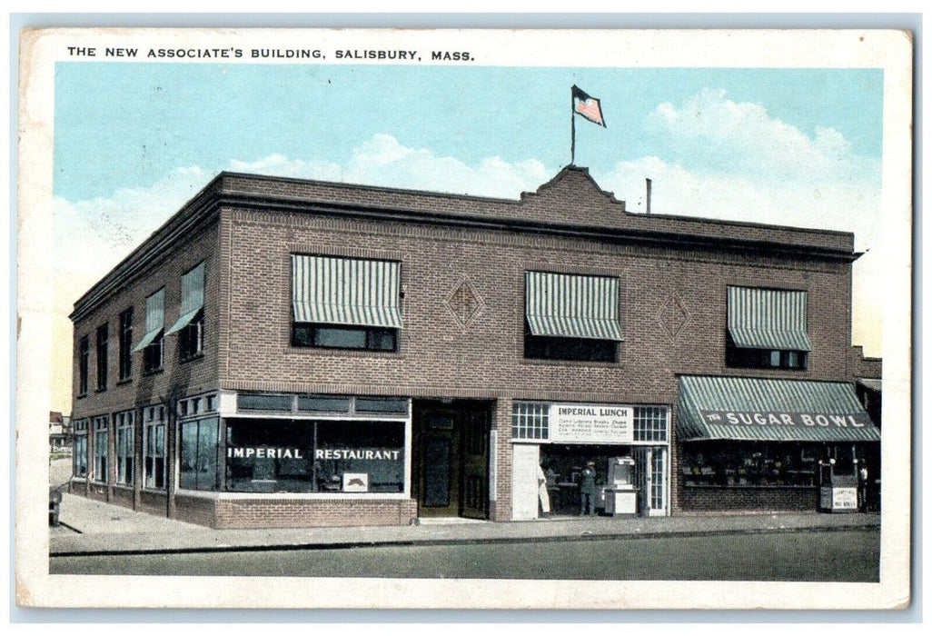 1934 The New Associate's Building Sugar Bowl Salisbury Massachusetts MA Postcard