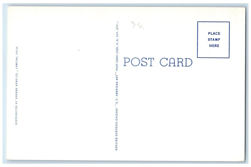 c1930 Quanah Parker Dam Wichita Mountains Lawton Oklahoma OK Unposted Postcard