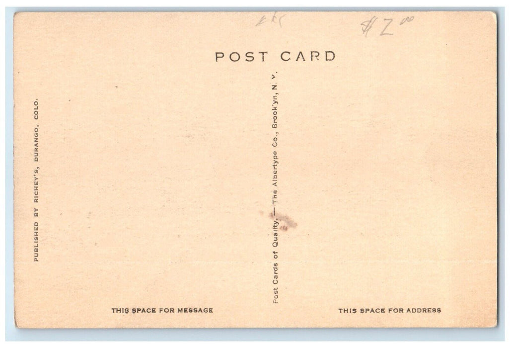 c1930's Tunnel On Million Dollar Highway Near Durango Colorado CO Postcard
