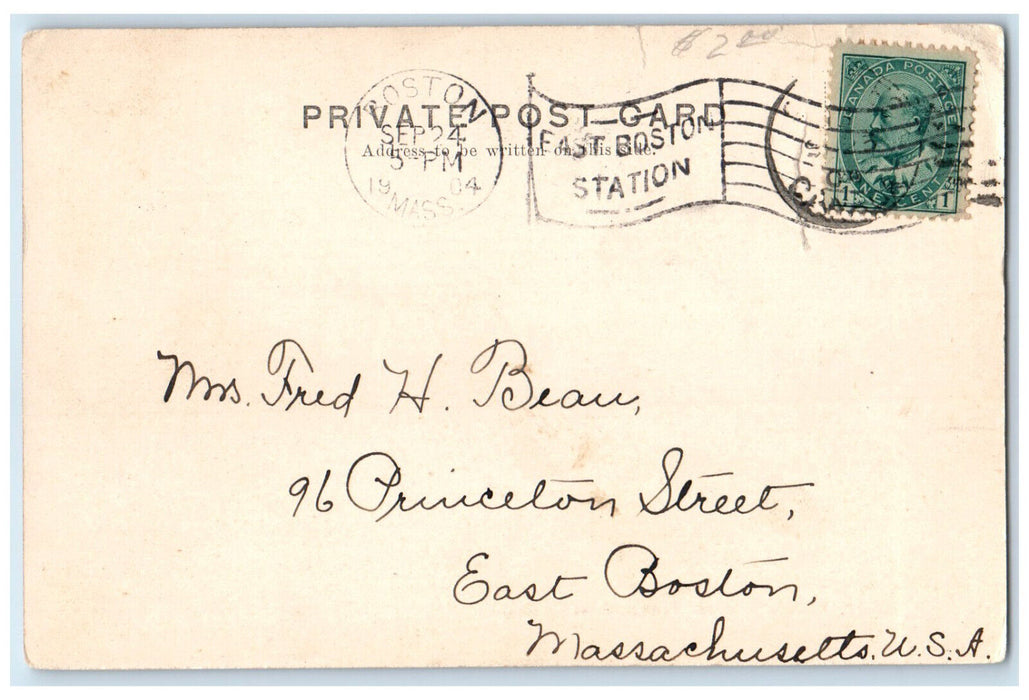 1904 Dufferin Terrace Promenade et Citadel Quebec Canada Antique Postcard
