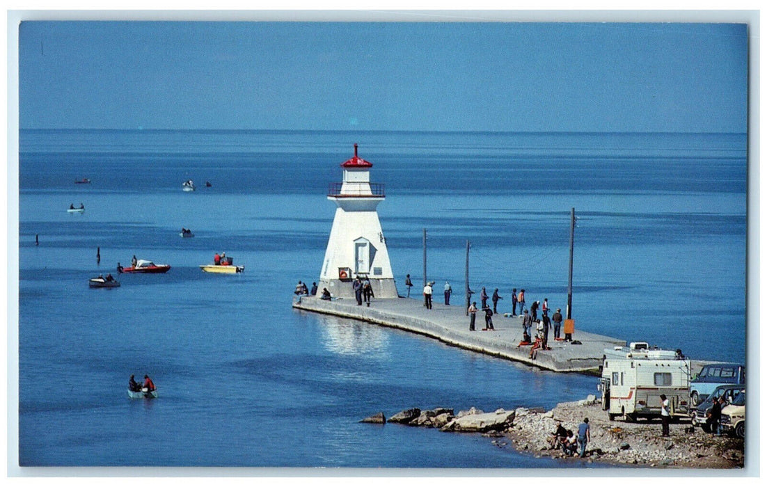 c1960's Annual Fishing Contests Lighthouse Southampton Ontario Canada Postcard
