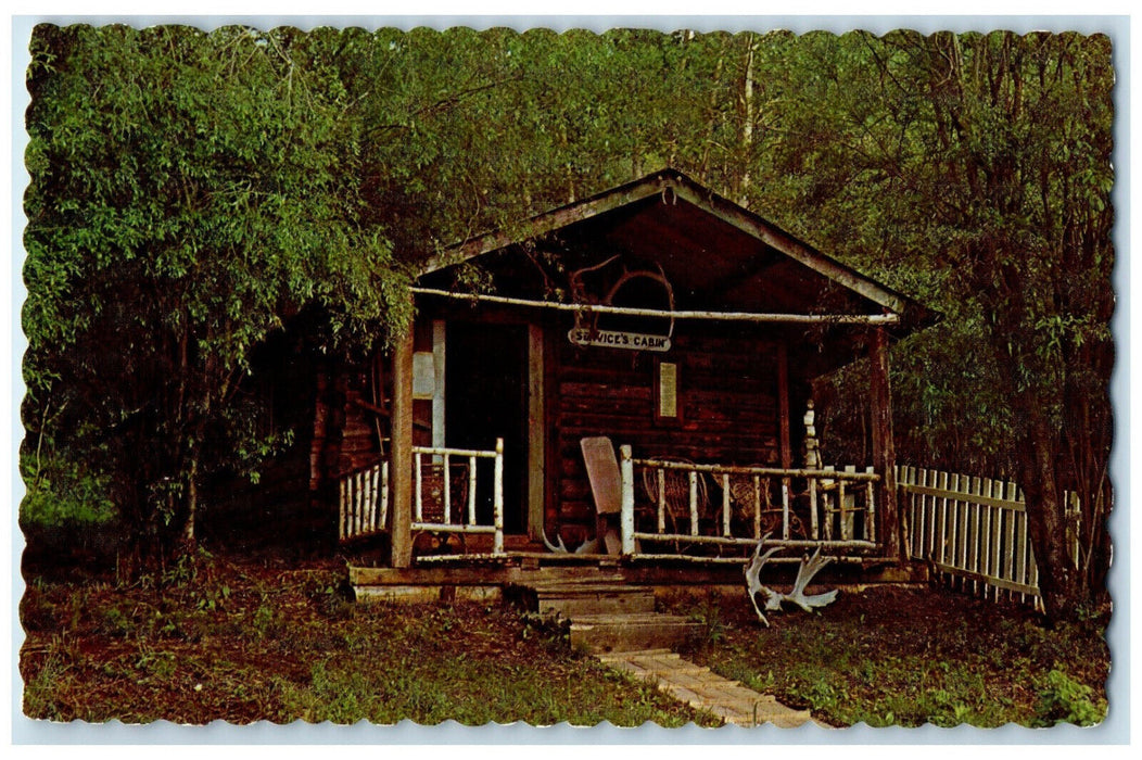 c1950's Robert W. Service's Cabin Dawson City Yukon Territory Canada Postcard