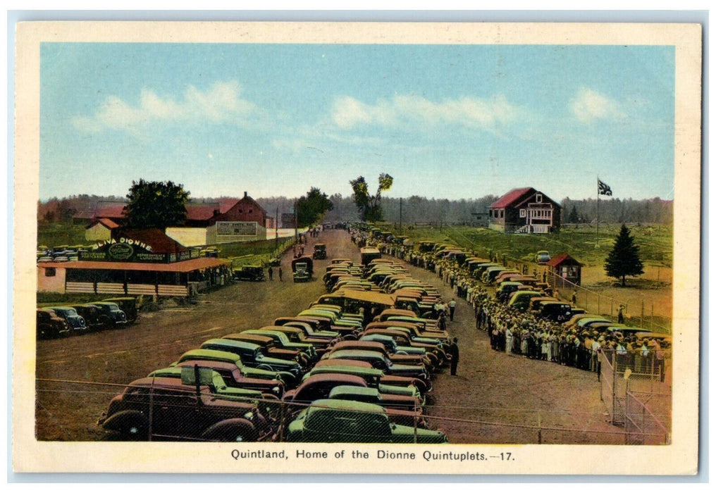 c1950's Quintland Home of the Dionne Quintuplets Canada Unposted Postcard