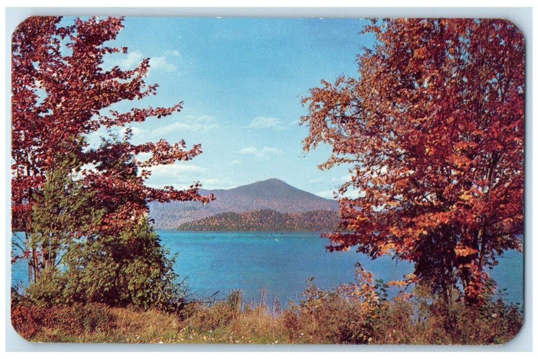 1953 Lake Placid Whiteface Mountain White Place Inn New York NY Antique Postcard
