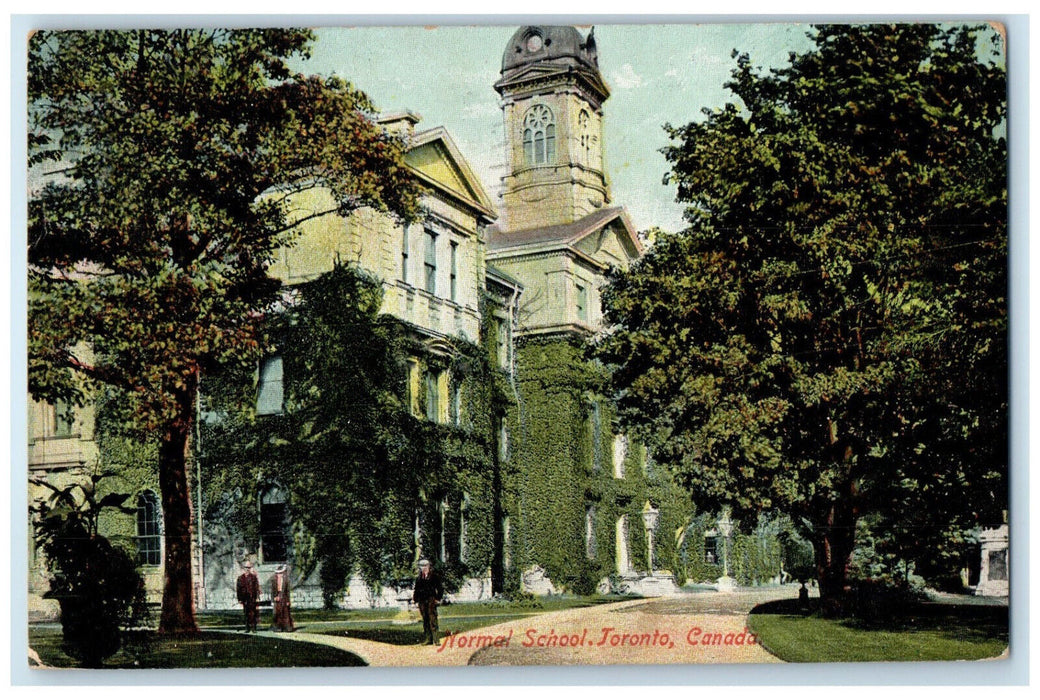 1907 Normal School Building View Toronto Canada Posted Antique Postcard