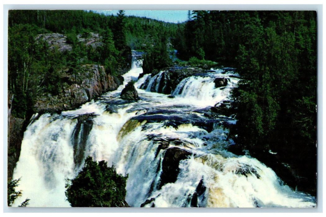 c1960's The Famous Aubrey Falls Thessalon Ontario Canada Vintage Postcard