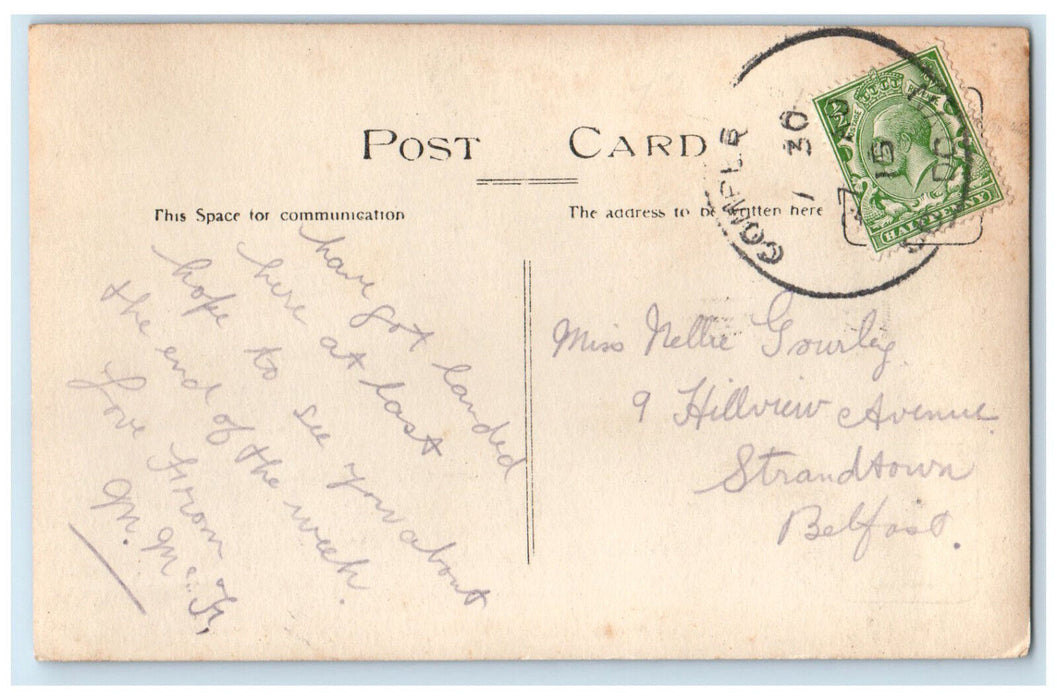 c1930's Braeside Comber Ulster Republic of Ireland RPPC Photo Postcard