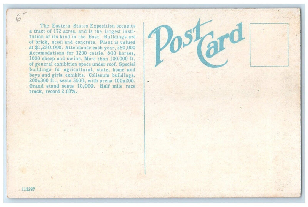 1910 Cattle Judging Eastern States Exposition Springfield Massachusetts Postcard