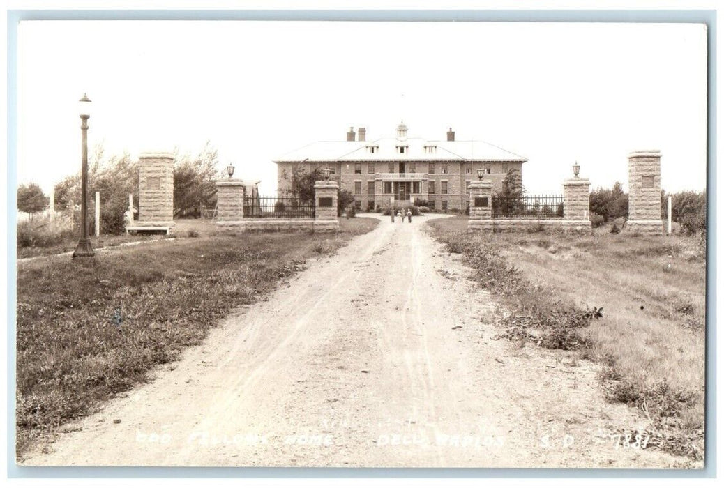 c1940's Odd Fellows Home View Dell Rapids South Dakota SD RPPC Photo Postcard