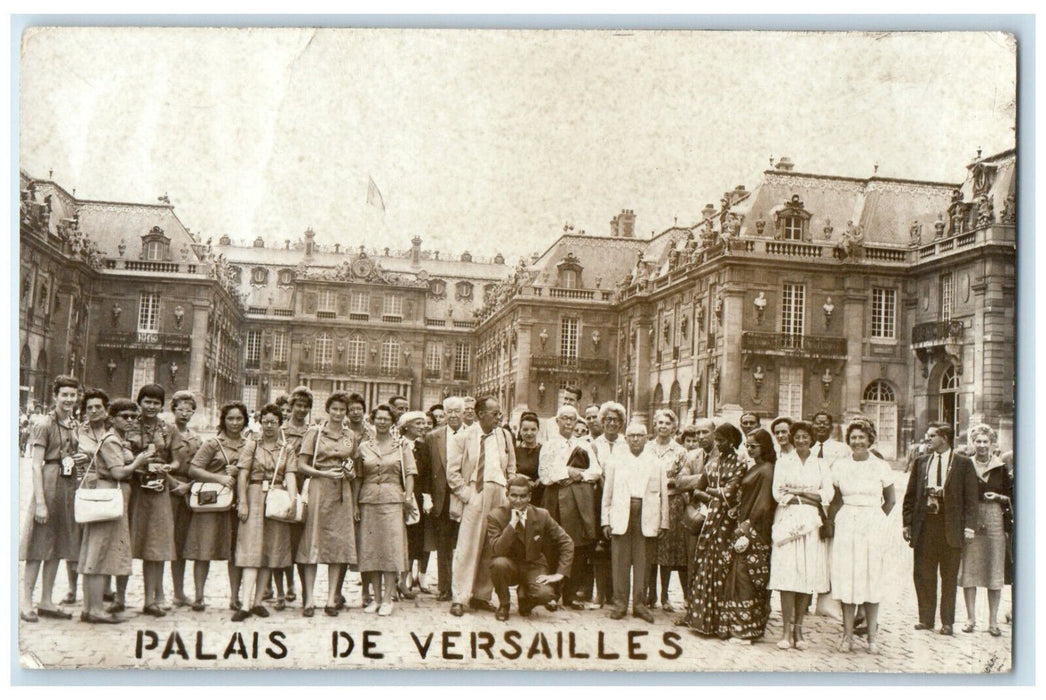 c1950's Versailles Palace Paris France Vintage Unposted RPPC Photo Postcard