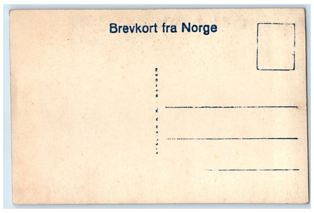 c1920's Hjelle Opstryn Nordfjord Norway Antique Unposted RPPC Photo Postcard