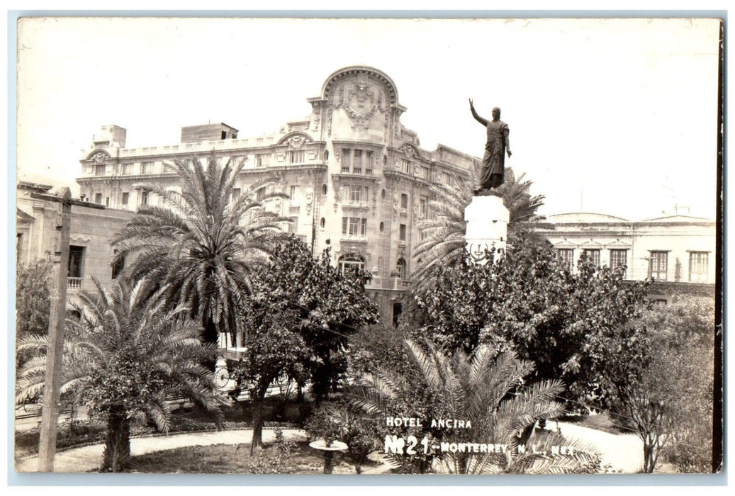 c1940's Hotel Ancira Monterrey N.L. Mexico Vintage RPPC Photo Postcard