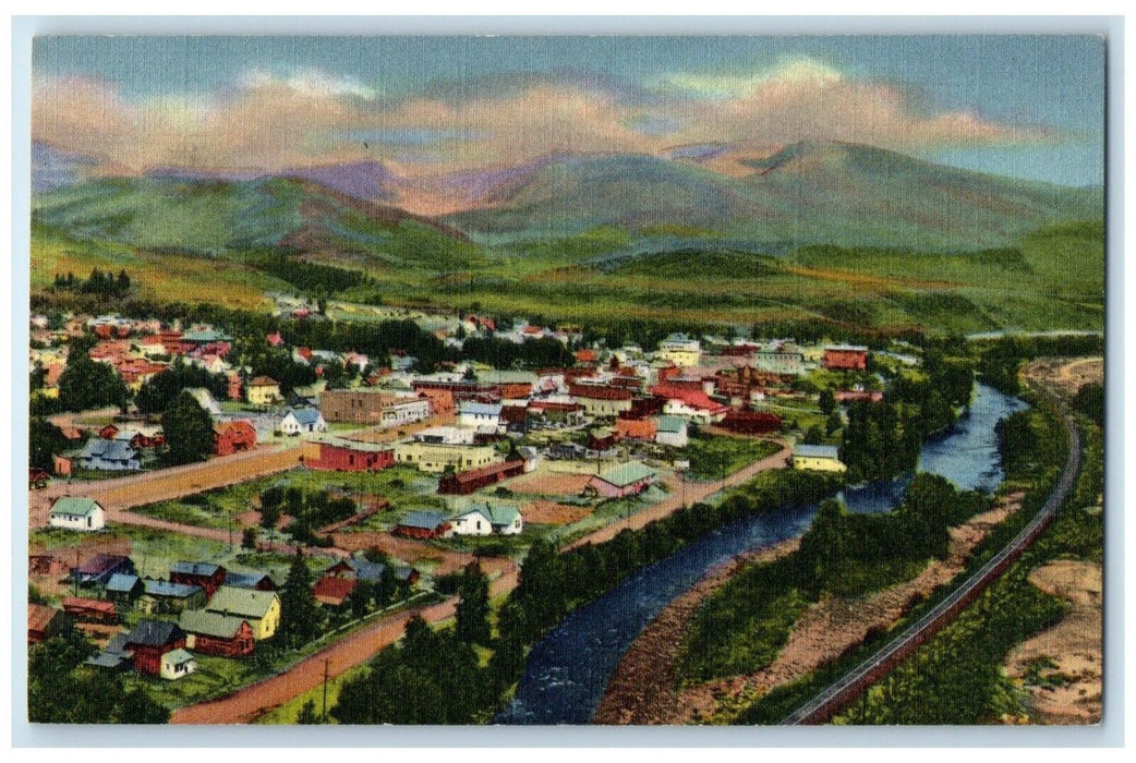1940 Highway US 40 Denver Salt Lake Steamboat Springs Colorado Unposted Postcard