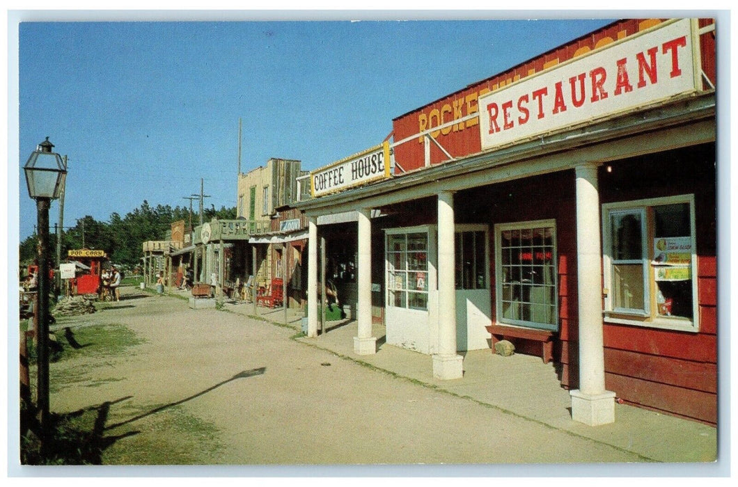 c1960 Rockerville Gold Town Mt. Rushmore Road Black Hills South Dakota Postcard