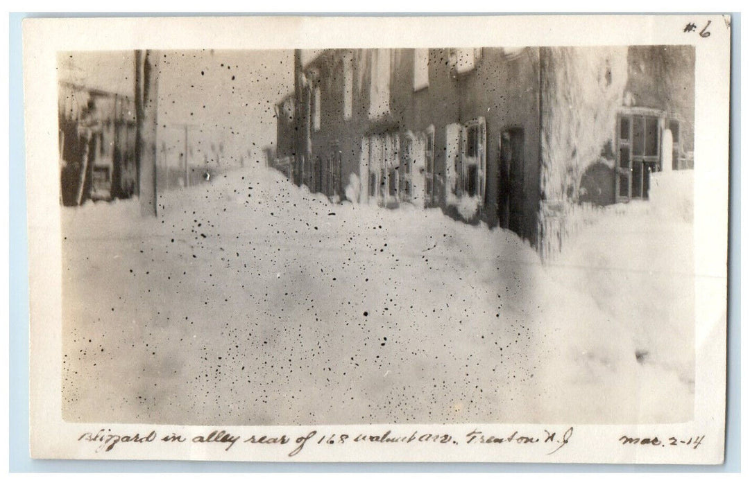 1914 Blizzard Alley Rear of 168 Walnut Avenue Trenton New Jersey NJ Photo