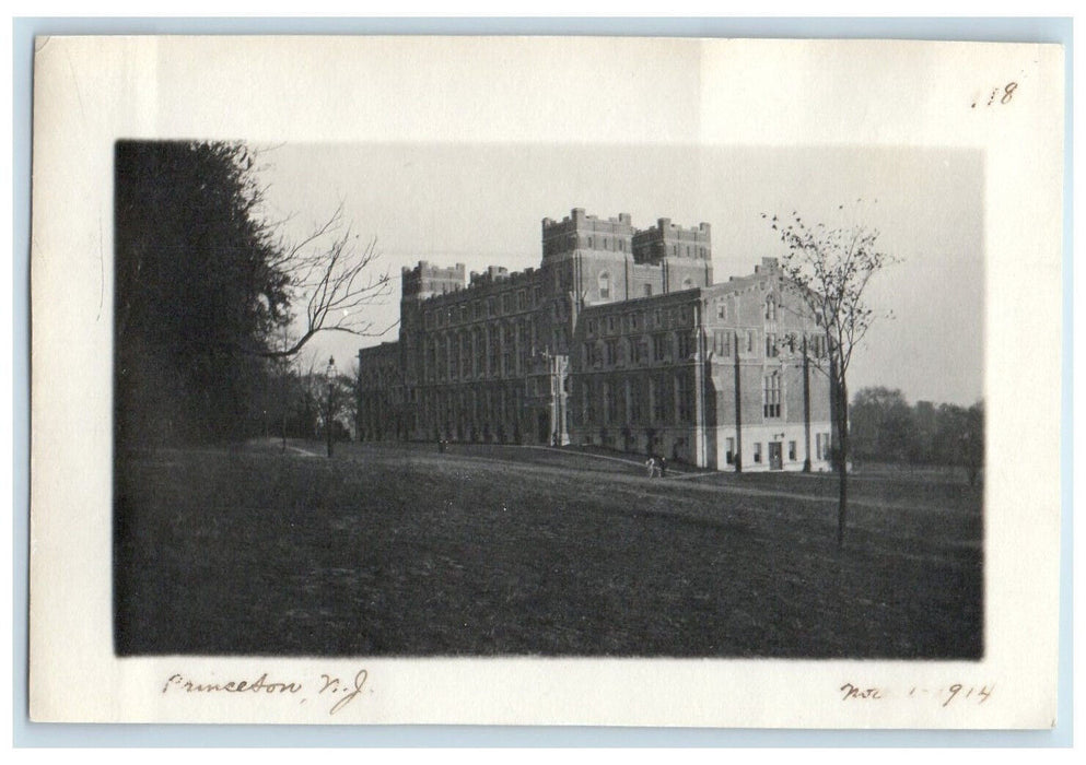 1914 View of Big Mansion/Building at Princeton New Jersey NJ Antique Photo