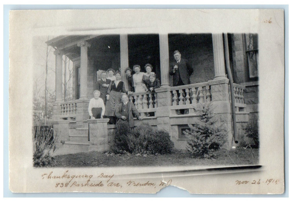 1914 Residence at Thanksgiving Day 838 Parkside Avenue Trenton NJ Photo