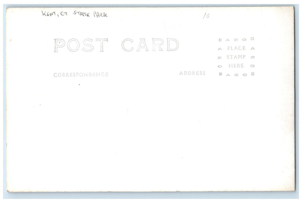 c1930's View Of Kent Falls State Park Kent Connecticut CT RPPC Photo Postcard