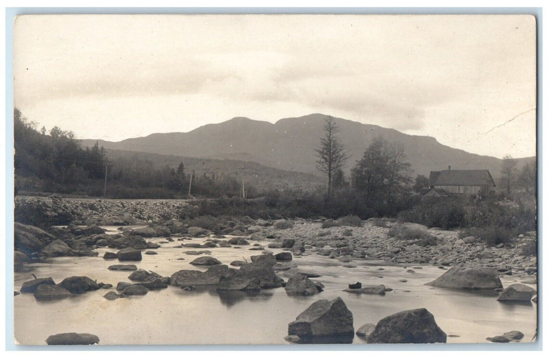 The Carrabassett And Mt. Bigelow Carrabassett Maine ME RPPC Photo Postcard