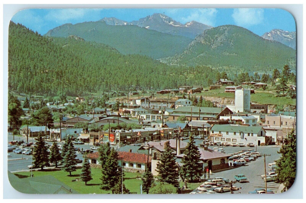 c1960 Vista Long Peak Mt Meaker Estes Park Village Colorado Unposted Postcard