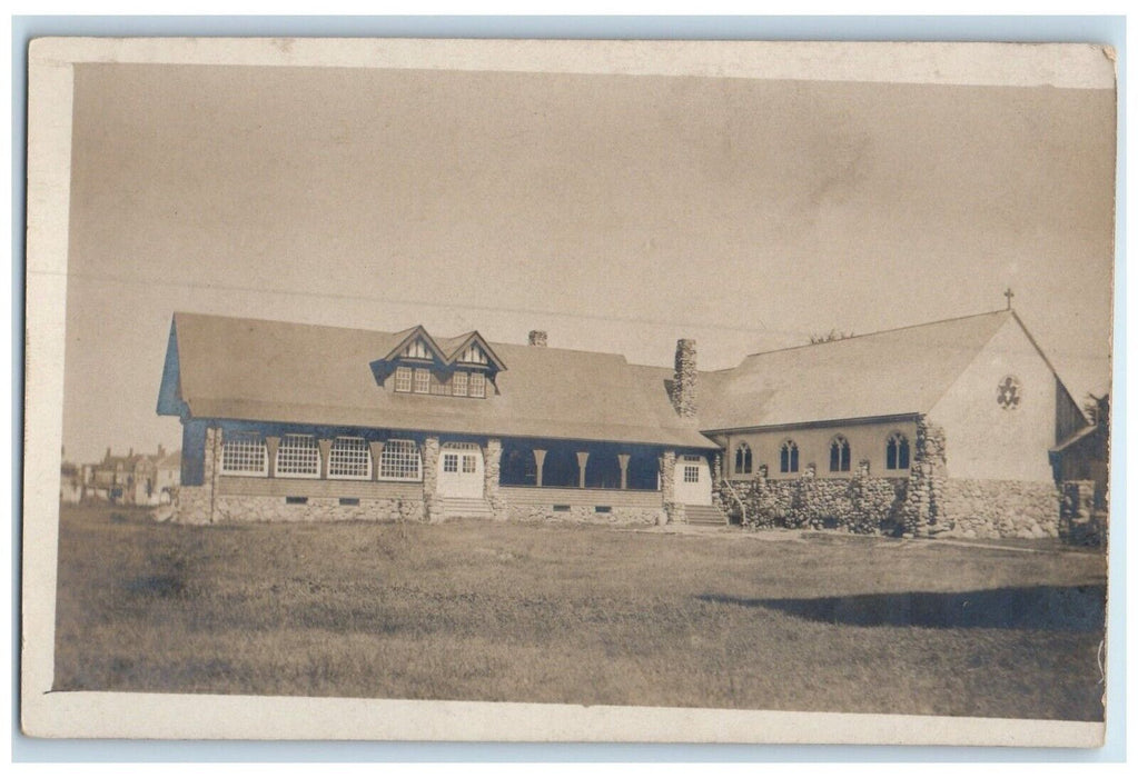 c1905 Episcopal Church Sandford Maine ME RPPC Photo Unposted Antique Postcard