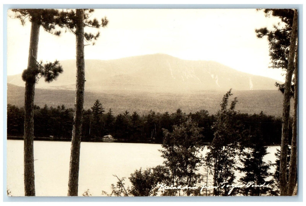 c1930's View Of Togue Pond Katahdin Maine ME RPPC Photo Vintage Postcard