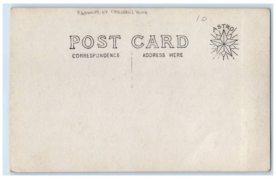 c1910's Children's Home Houses Randolph New York NY RPPC Photo Antique Postcard