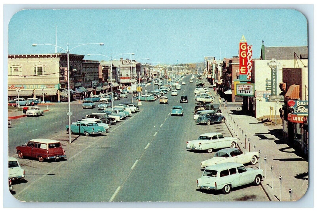1961 College Avenue And Business Section Of Ft. Collins Colorado CO Postcard