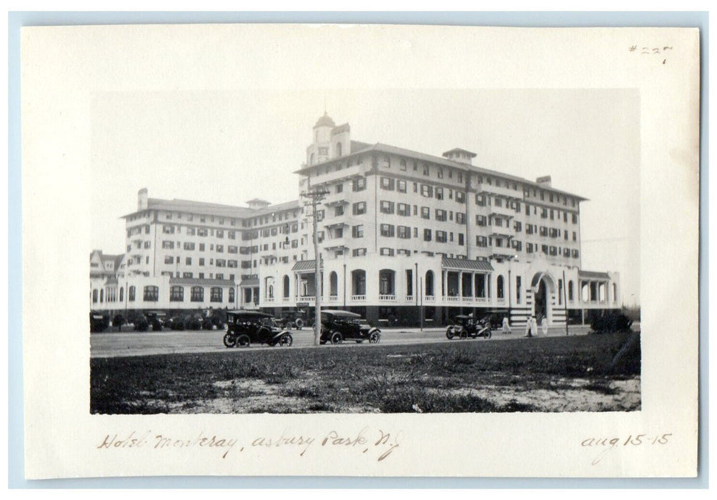 1915 Hotel Monteray Asbury Park New Jersey NJ Antique Unposted Photo