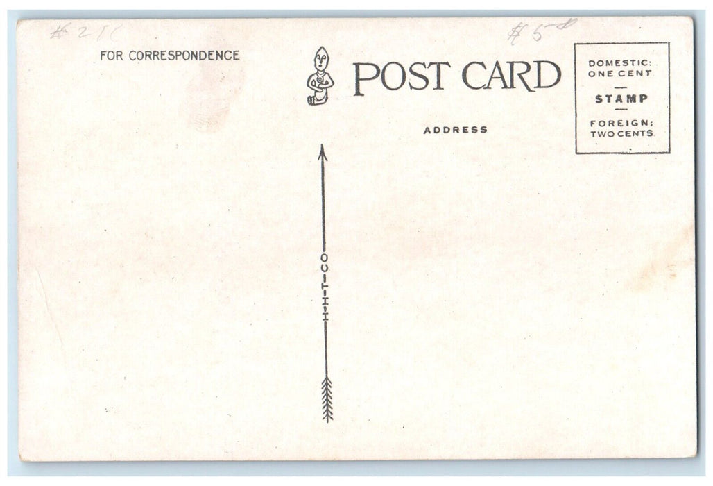 1910 Exterior View Public Library Building Manitou Colorado CO Unposted Postcard