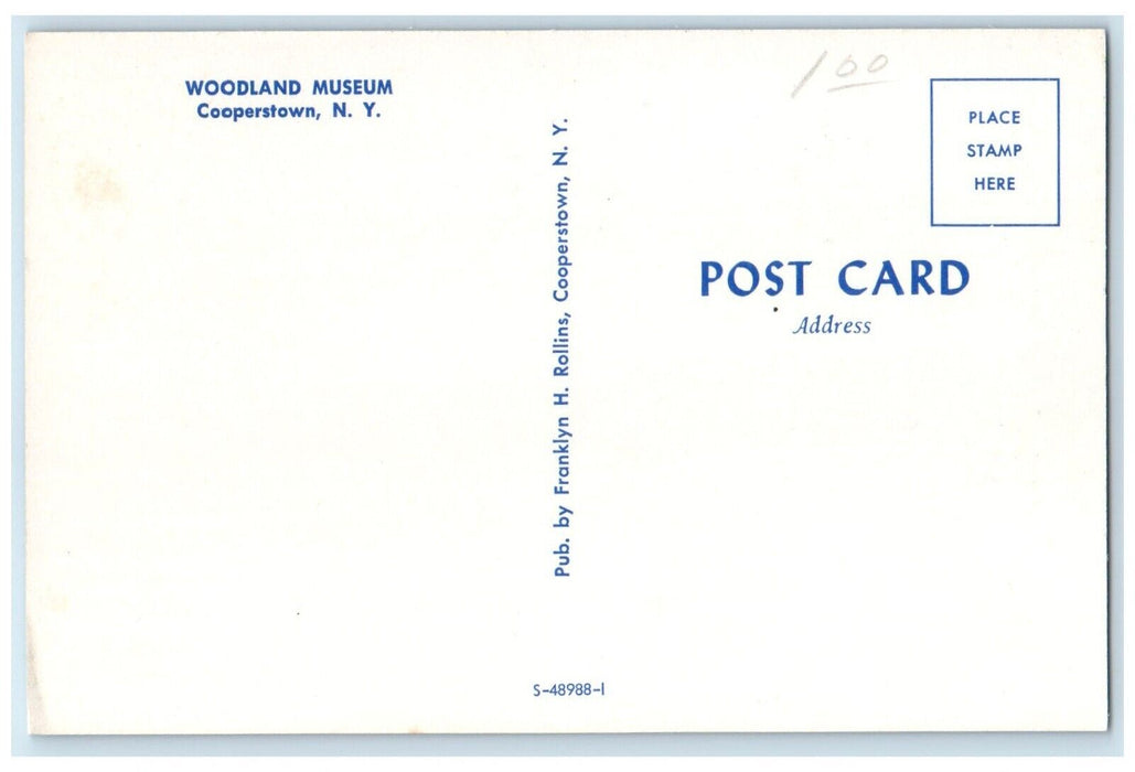 1960 Scenic View Donkeys Forest Woodland Museum Cooperstown New York NY Postcard